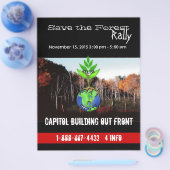 Sparen de bosbrochure flyer (Enkel)