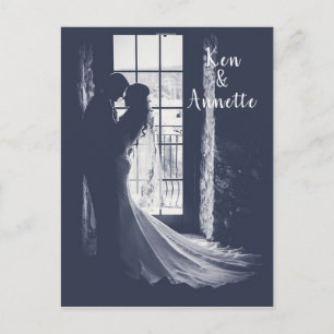 Sparen de Bride van de Datum en de Groom Briefkaart