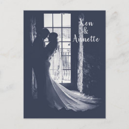 Sparen de Bride van de Datum en de Groom Briefkaart