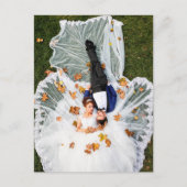 Sparen de Bride van de Datum en de Groom Briefkaart (Voorkant)