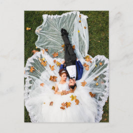 Sparen de Bride van de Datum en de Groom Briefkaart