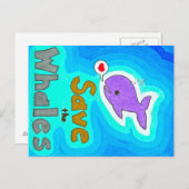 Sparen de Briefkaarten van de Walvissen (Voorkant / Achterkant)