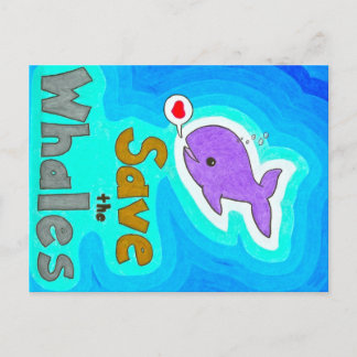 Sparen de Briefkaarten van de Walvissen