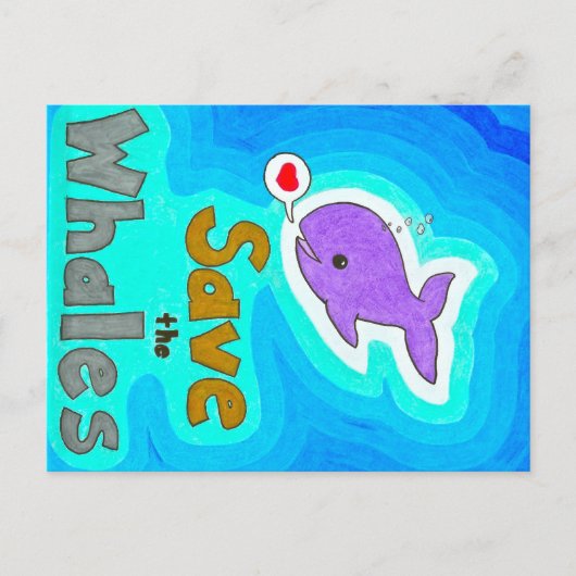 Sparen de Briefkaarten van de Walvissen (Voorkant)