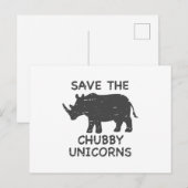 Sparen de broekhoorns - kies achtergrondkleur briefkaart (Voorkant / Achterkant)