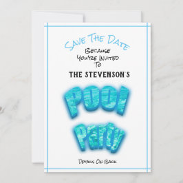 Sparen de Bron van de Pool van de Partij van de Da Save The Date