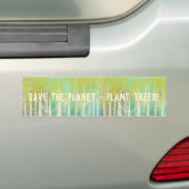 Sparen de Bumpersticker van de Bomen van het Plant (Op auto)
