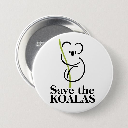 Sparen de Button Koalas (Voorkant /achterkant)