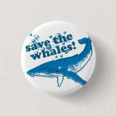 Sparen de Button van de Walvissen (Voorkant)