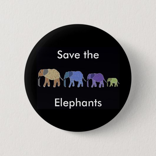 Sparen de Button van Elephants (Voorkant)