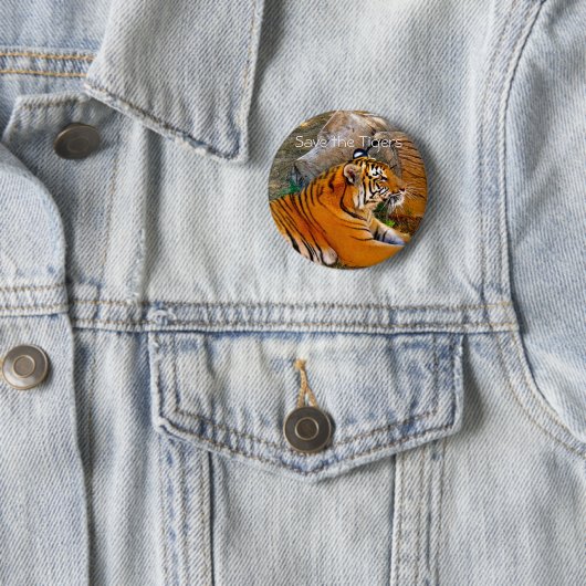Sparen de Button van het Tigers Badge (In situ)