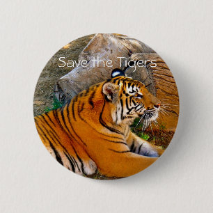 Sparen de Button van het Tigers Badge