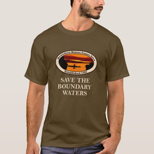 Sparen de BWCA en al het Nationale Land! T-shirt (Voorkant)