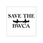 Sparen de BWCA - Grenswateren Rubberstempel (Afrduk)