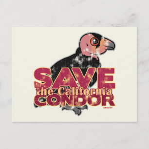 Sparen de Californische Condor Briefkaart