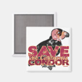 Sparen de Californische Condor Magneet (Voorkant / Achterkant)