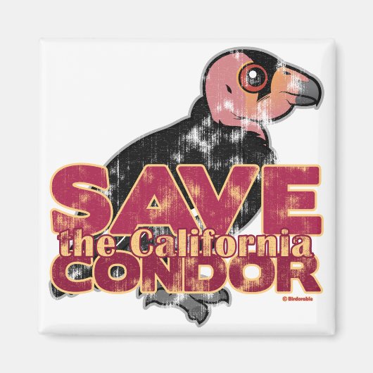 Sparen de Californische Condor Magneet (Voorkant)