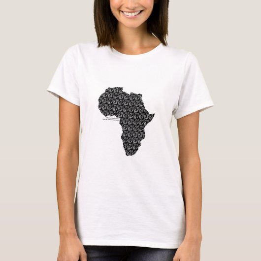Sparen de Chubby Unicorn Africa T-Shirt (Voorkant)
