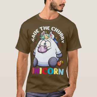 Sparen de Chubby Unicorn Funny Gifts voor Unicorn T-shirt