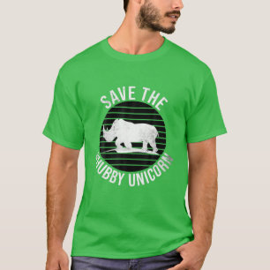 Sparen de Chubby Unicorn  Funny Rhino Chibby T-shirt
