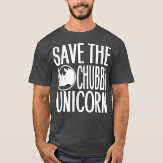 Sparen de Chubby Unicorn Rhino Lover & Gift T-shirt