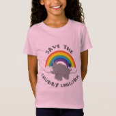Sparen de Chubby Unicorn Rhino T-shirt (Voorkant)