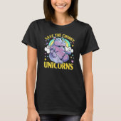 Sparen de Chubby Unicorn T-shirt (Voorkant)