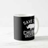 Sparen de Chubby Unicorns Fat Rhino Koffiemok (Voorkant rechts)