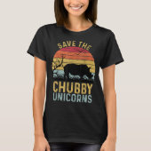 Sparen de Chubby Unicorns  Funny Rhino Anima T-shirt (Voorkant)