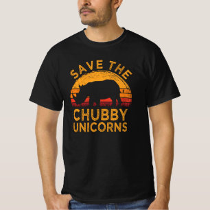 Sparen de Chubby Unicorns  Funny Rhino Anima T-shirt
