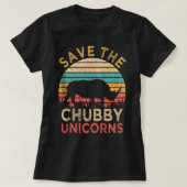 Sparen de Chubby Unicorns Funny Rhino Anima T-shirt (Design voorkant)