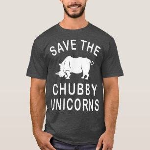 Sparen de Chubby Unicorns Grote Gifts Animal Unis T-shirt