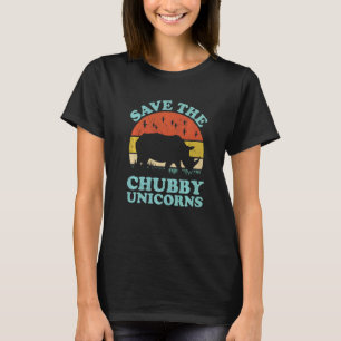Sparen de Chubby Unicorns Rhino Animal Rights Acti T-shirt