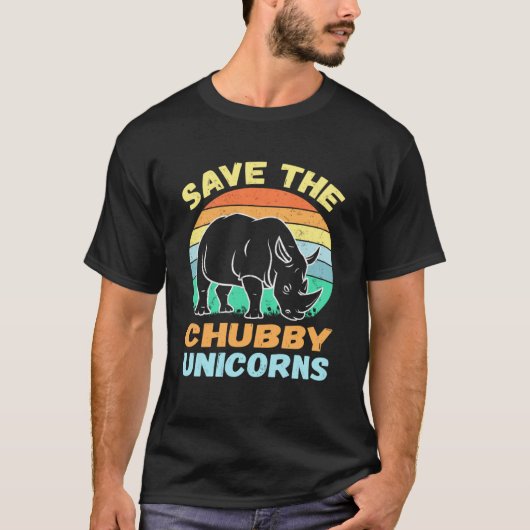 Sparen de Chubby Unicorns Rino Animal Rig T-shirt (Voorkant)