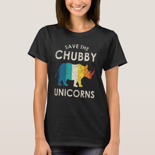 Sparen de Chubby Unicorns  Rino Animal Rig T-shirt (Voorkant)