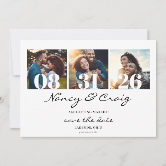 Sparen de Collage van de Foto van de Sjabloon van (Voorkant)