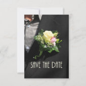 Sparen de Communicatie van de Datum Boutonniere Save The Date (Voorkant)