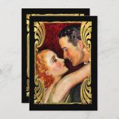 Sparen de  Couple van de Datum Save The Date (Voorkant / Achterkant)