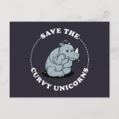 Sparen de Curvy Unicorns Briefkaart (Voorkant)