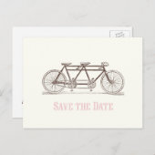 Sparen de Cyclus van de Datum die voor twee wordt  Aankondigingskaart (Voorkant / Achterkant)