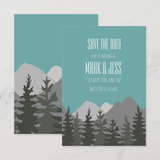 Sparen de Dadelijke Bomen van de Kaart van de Beri (Voorkant / Achterkant)