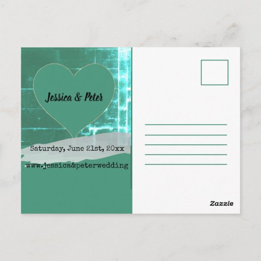 Sparen de Daduwen met het Lijst van het Hart + Fot Briefkaart (Achterkant)