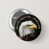 Sparen de Dag Januari 10de Button van de Vakantie (Voorkant /achterkant)