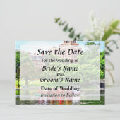 Sparen de DateBoston MA - de Openbare Garden van B Save The Date (Staand voorkant)