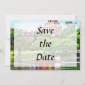 Sparen de DateBoston MA - de Openbare Garden van B Save The Date (Achterkant)