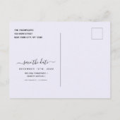 Sparen de Dates Briefkaart van de Zachte Pastel va (Achterkant)