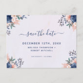 Sparen de Dates Briefkaart van de Zachte Pastel va (Voorkant)