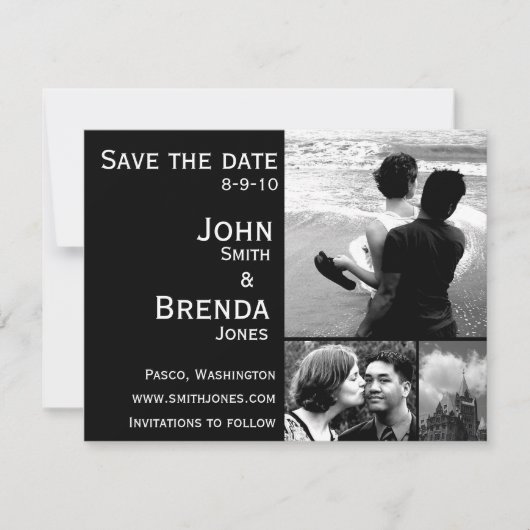 Sparen de Dates  Uitnodigingen van de Weddenschap (Voorkant)