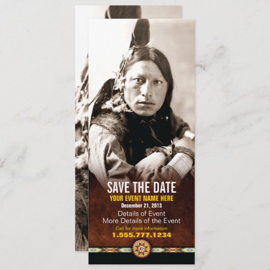 Sparen de Datum 4x9.5 Kaart (Voorkant / Achterkant)