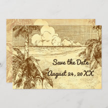 Sparen de Datum Aangepaste  Beach Etching